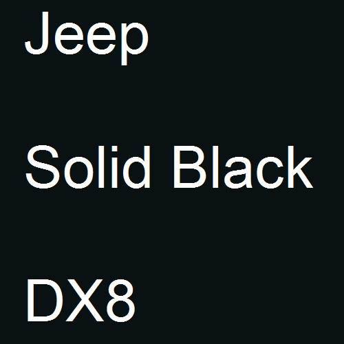 Jeep, Solid Black, DX8.